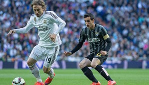 Luka Modric verletzte sich im Ligaspiel gegen Malaga