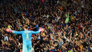 Der Jubel war nach dem Hinspiel-Sieg gegen Bayern bei den Katalanen groß