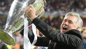Carlo Ancelotti gewann als Trainer mit dem AC Milan und mit Real Madrid die Champions League