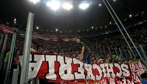 Fans des FC Bayern München in Turin