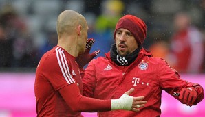 Franck Ribery und Arjen Robben spielen seit 2010 zusammen beim FC Bayern München