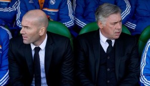 Carlo Ancelotti und Zinedine Zidane arbeiteten zusammen bei Real Madrid
