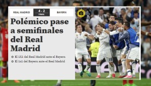 "El Mundo Deportivo" sieht ein strittiges oder umstrittenes Weiterkommen der Königlichen