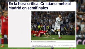 "El Mundo" meint... aber das kann ja jedes Kind übersetzen. Ronaldo ist halt zur Stelle, wenn es kritisch wird...