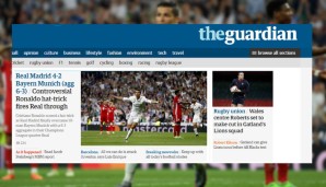 Der "Guardian" verschweigt nicht, dass Ronaldos Hattrick "umstritten" war