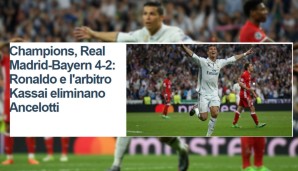 "La Repubblica" sagt: "Ronaldo und Schiedsrichter Kassai schalten die Bayern aus"