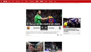 "AS" vergleicht Juventus mit einer Mauer, die Barca nicht habe durchbrechen können