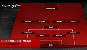Das ist sie, die voraussichtliche Aufstellung von Borussia Dortmund. Marco Reus schafft es wohl nicht in den Kader, laut Bild hat er den Wettlauf gegen die Zeit verloren