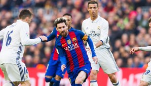 Real zum Titel schießen will erneut Cristiano Ronaldo (r.), der in der diesjährigen Torjägerliste mit zehn Toren noch einen Treffer hinter seinem Dauerrivalen Lionel Messi liegt