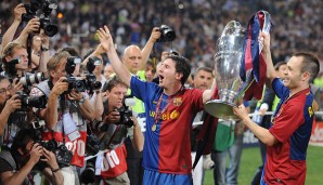 FC BARCELONA 2008/09: Angeführt vom allüberragenden Superstar Lionel Messi, gewann der FC Barcelona sein erstes Triple überhaupt