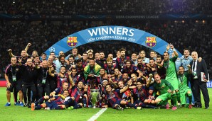 FC BARCELONA 2014/15: In Berlin gewann der FC Barcelona die Champions League gegen Juventus und holte das zweite Triple der Vereinsgeschichte. Das hat bislang kein anderer Verein geschafft
