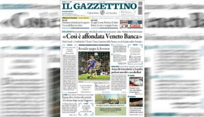 Bei Il Gazzettino ist die Nachricht darüber, dass Ronaldo den Juve-Traum beendet ebenfalls nur eine kleine Spalte wert