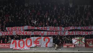 Die Fans protestierten in Anderlecht