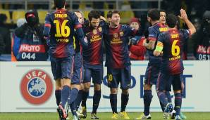 Platz 3: FC Barcelona. Mal wieder die Katalanen, diesmal mit 20 Glocken in der Saison 2011/12