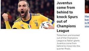 Gewohnt nüchtern betrachtet auch die BBC die Ereignisse, das Comeback von Juventus steht dabei im Vordergrund.
