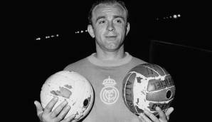 5 Titel: Alfredo di Stefano (Spanien) mit Real Madrid (1955/56 - 1959/60).