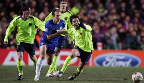 Hinspiel Achtelfinale 2005/06: FC Chelsea 1:2 FC Barcelona. Der FC Chelsea konnte zwar trotz einer frühen Roten Karte in Führung gehen, anschließend spielte Barca die Überzahl aber aus und drehte die Partie.