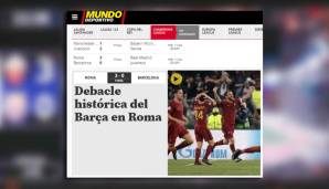 Auch Mundo Deportivo bewertet Barcelonas Aus als "historisches Debakel".