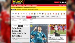 Etwas mehr Gleichberechtigung gibt's bei der Mundo Deportivo. CR7 "zerstört" Juve, die Bayern "lassen sich in Sevilla nicht überraschen".