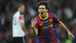 14 Tore: u.a. Lionel Messi (FC Barcelona) in 11 Einsätzen (Saison 2011/12).