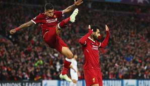 Mohamed Salah und Roberto Firmino könnten im Halbfinal-Rückspiel gegen AS Rom einen neuen Vereinsrekord aufstellen.