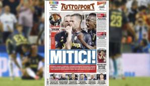 Tuttosport (Italien): "Juve schlägt Valencia (2:0) - ungeachtet der beschämenden Willkür des deutschen Schiedsrichters Brych."