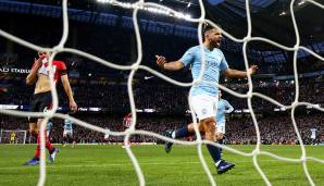 Platz 12: Sergio Agüero (Manchester City) - 8 Tore