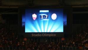 FC BAYERN VS. AS ROM: 15,38 Prozent. Am 21. Oktober 2014 machten die Bayern Kleinholz aus dem italienischen Hauptstadtklub. Beim 7:1 trafen Müller, Robben, Lewandowski, Ribery, Götze und Shaqiri.