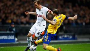 PLATZ 6 – HARRY KANE (Tottenham Hotspur): In 8 Spielen 19 Mal gefoult worden.