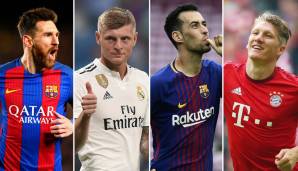 Wer hat seit 2009 die meisten Pässe in der Königsklasse an den Mitspieler gebracht? Messi, Kroos, Busquets und Schweinsteiger mischen im Ranking mit. Hier gibt's die Top 25 ...