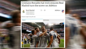 Laut Guardian dreht Ronaldo gegen Atletico die Schraube fest