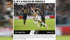 "Es gibt kein Wunder", stellt L'Equipe trocken fest. Joa, stimmt wohl...