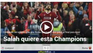 SPANIEN: Das dürfte die Marca richtig erkannt haben, dass Salah die Champions League gewinnen will.