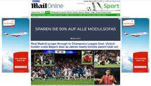 Die Daily Mail weiß, wen sie aufseiten der Bayern als Schuldigen ausmacht: Sven Ulreich.