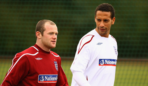 England ohne zwei: Wayne Rooney und Rio Ferdinand fallen gegen Deutschland aus
