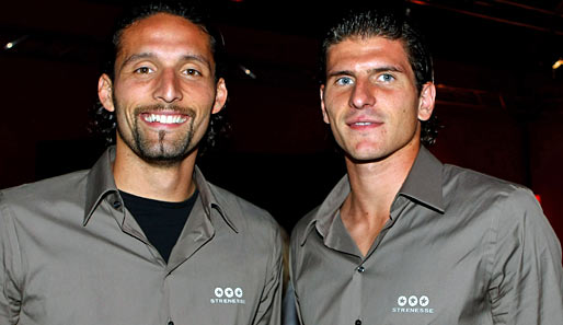Mario Gomez (rechts) und sein Freund Kevin Kuranyi bei der Nationalmannschaft