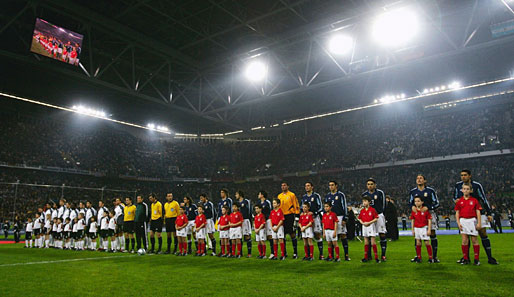 2005 trat das DFB-Team beim Spiel gegen Argentinien erstmals in der LTU-Arena an
