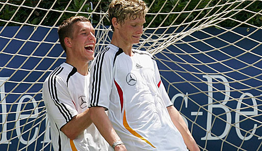 Freuen sich über ihre Wiederberücksichtigung: Lukas Podolski und Marcell Jansen