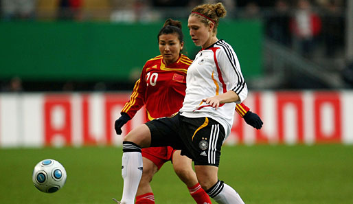 Die 18-jährige Kim Kulig wurde von DFB-Trainerin Silvia Neid zur "Gewinnerin des Turniers" gekürt