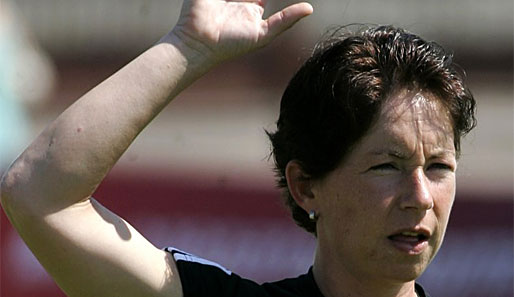 Maren Meinert wurde als Spielerin mit der deutschen Nationalmannschaft 2003 Weltmeister