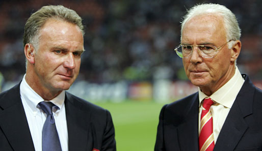 Nicht immer einer Meinung: FCB-Vorstandsboss Rummenigge (l.) und Aufsichtsratschef Beckenbauer