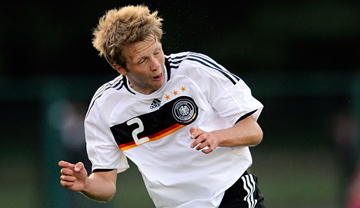 Björn Kopplin vom FC Bayern bestritt gegen Nigeria sein viertes Spiel für die deutsche U 20