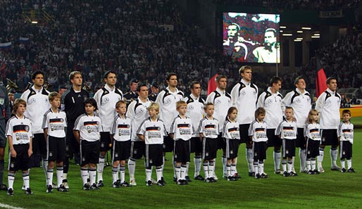 Mit dieser Mannschaft lief Deutschland im Hinspiel in Dortmund gegen Russland auf