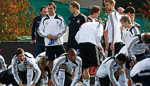 Die deutsche Nationalmannschaft lässt in der Vorbereitung auf das Russland-Spiel nichts unversucht
