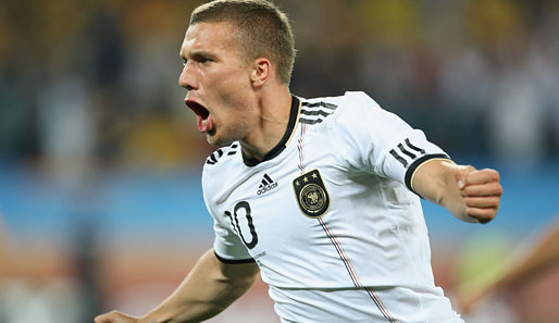 Lukas Podolski wird gegen Argentinien voraussichtlich sein 78. Länderspiel absolvieren