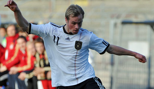 Maximilian Beister brachte die deutsche U 20 gegen die Schweiz in Führung