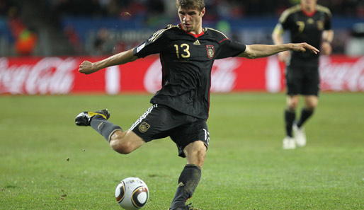 Die wilde 13: Bei der WM 2010 war Thomas Müller Torschützenkönig und bester Nachwuchsspieler