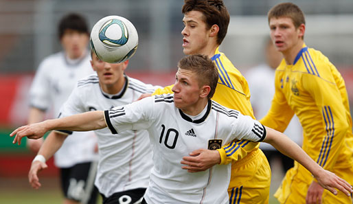 Die deutsche U 17 hat das EM-Qualifikationsspiel gegen die Ukraine mit 2:0 gewonnen
