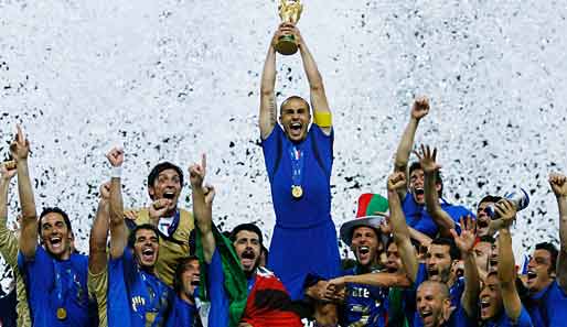 Großer Jubel: Italien wurde 2006 in Deutschland Fußball-Weltmeister