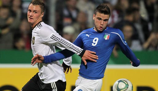 Patrick Bauer vom VfB Stuttgart erzielte den Siegtreffer gegen Italien